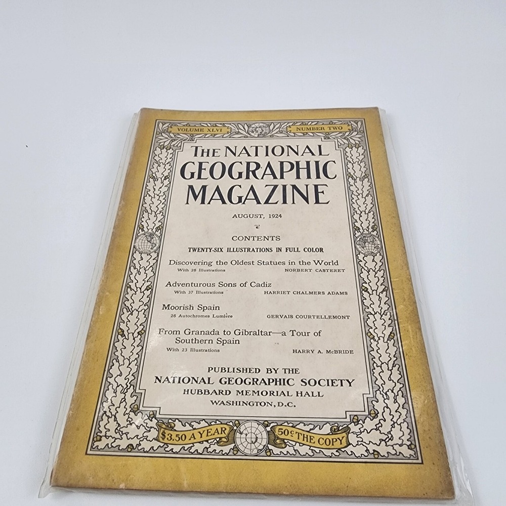 National Geographic Magazine August 1924 No  Insert‎